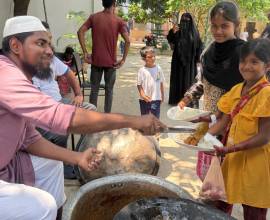 Distribute Qurbani Meat Between Poor Families