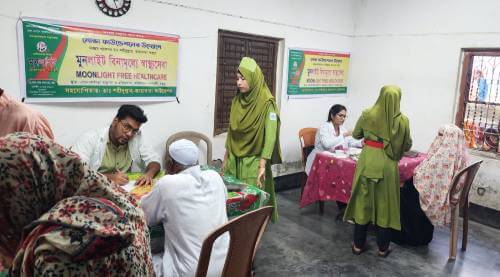 দ্বিতীয়বারের মতো বগুড়ার সোনাকানিয়ায় সম্পন্ন হলো বিনামূল্যে স্বাস্থ্যসেবা কার্যক্রম