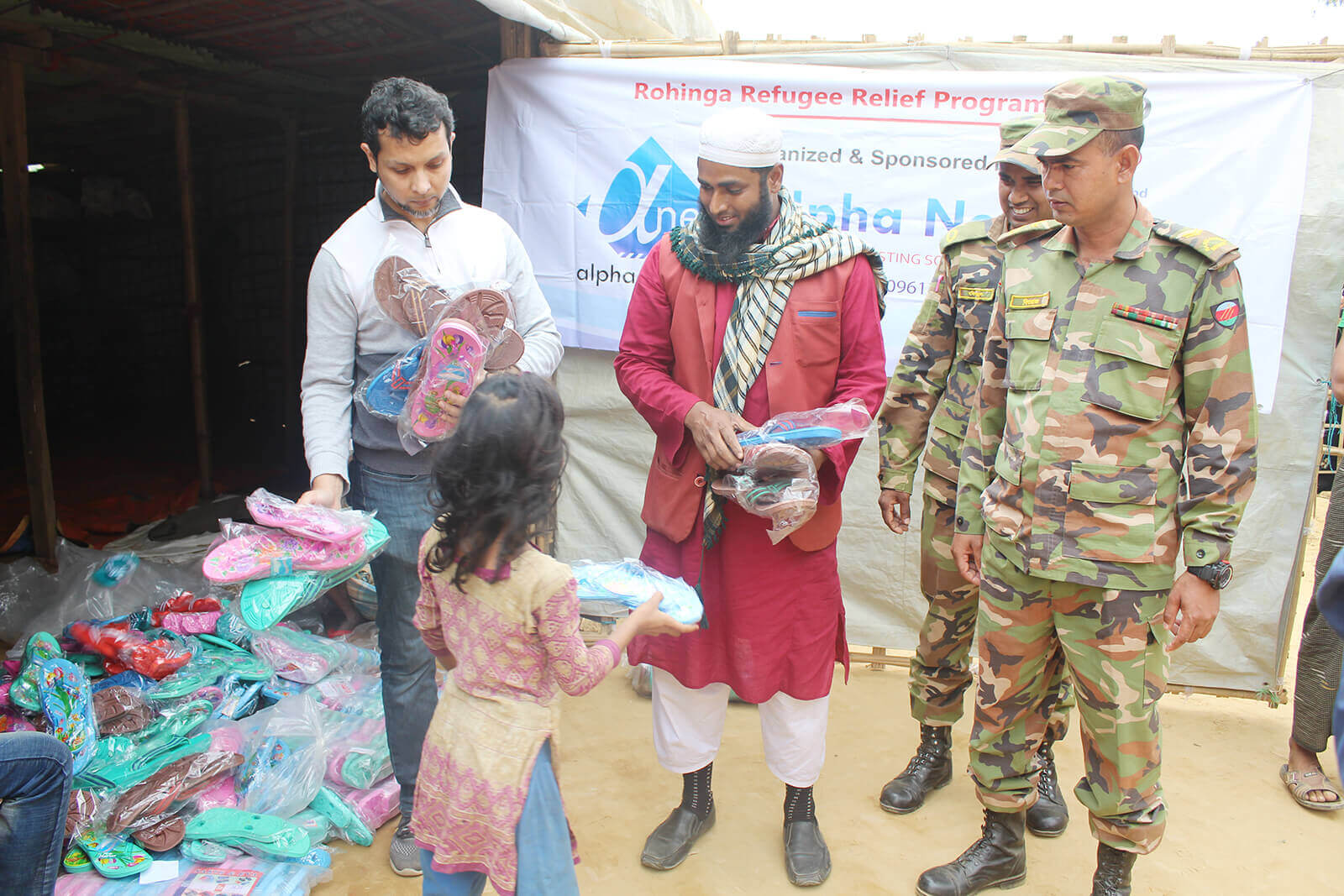 Distribution of Relief to Rohingya's in 2019