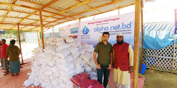 Relief distribution to Rohingya in 2018